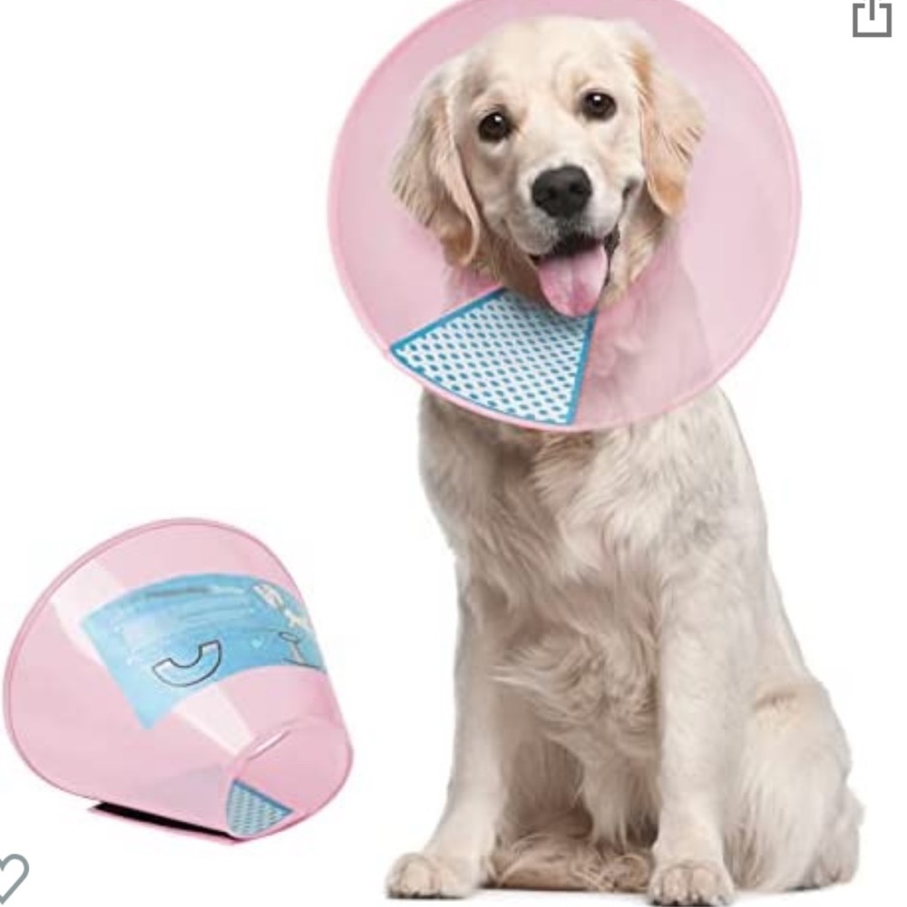 NWT/ Supet Dog Cone Adjustable Pet Cone Pet Recovery Collar size XL